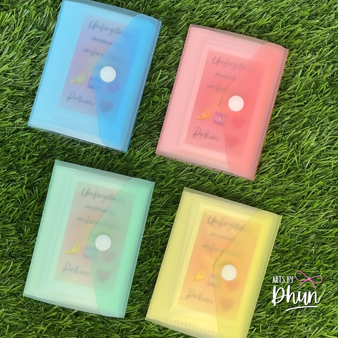 Customised mini pocket photo album