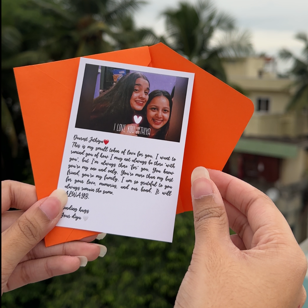 Mini photo Greeting card