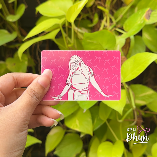 Pookie wallet card personalised