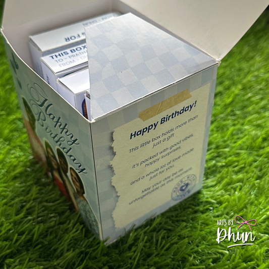 set of 4 Customised Blind boxes