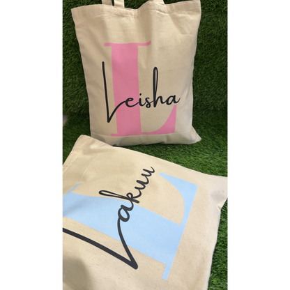 Customised Name tote bag