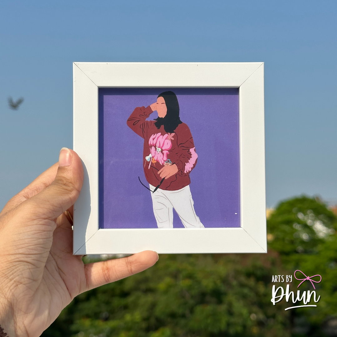 Customised illustration frame