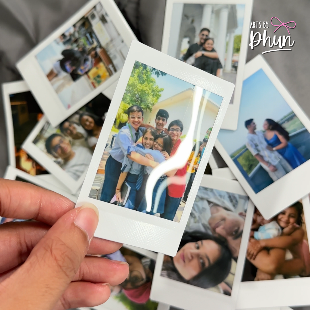 Personalised polaroid prints instax