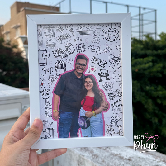customised doodle frame