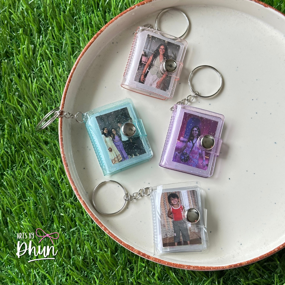mini album photo key chain