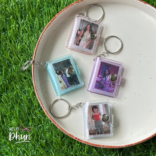mini album photo key chain