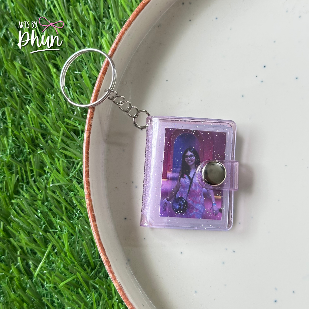 Personalised mini album photo key chain