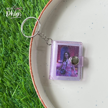 Personalised mini album photo key chain