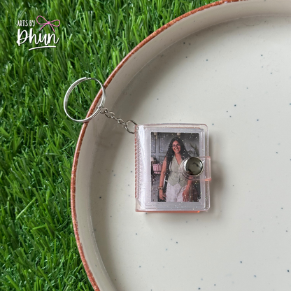 customised mini album photo key chain
